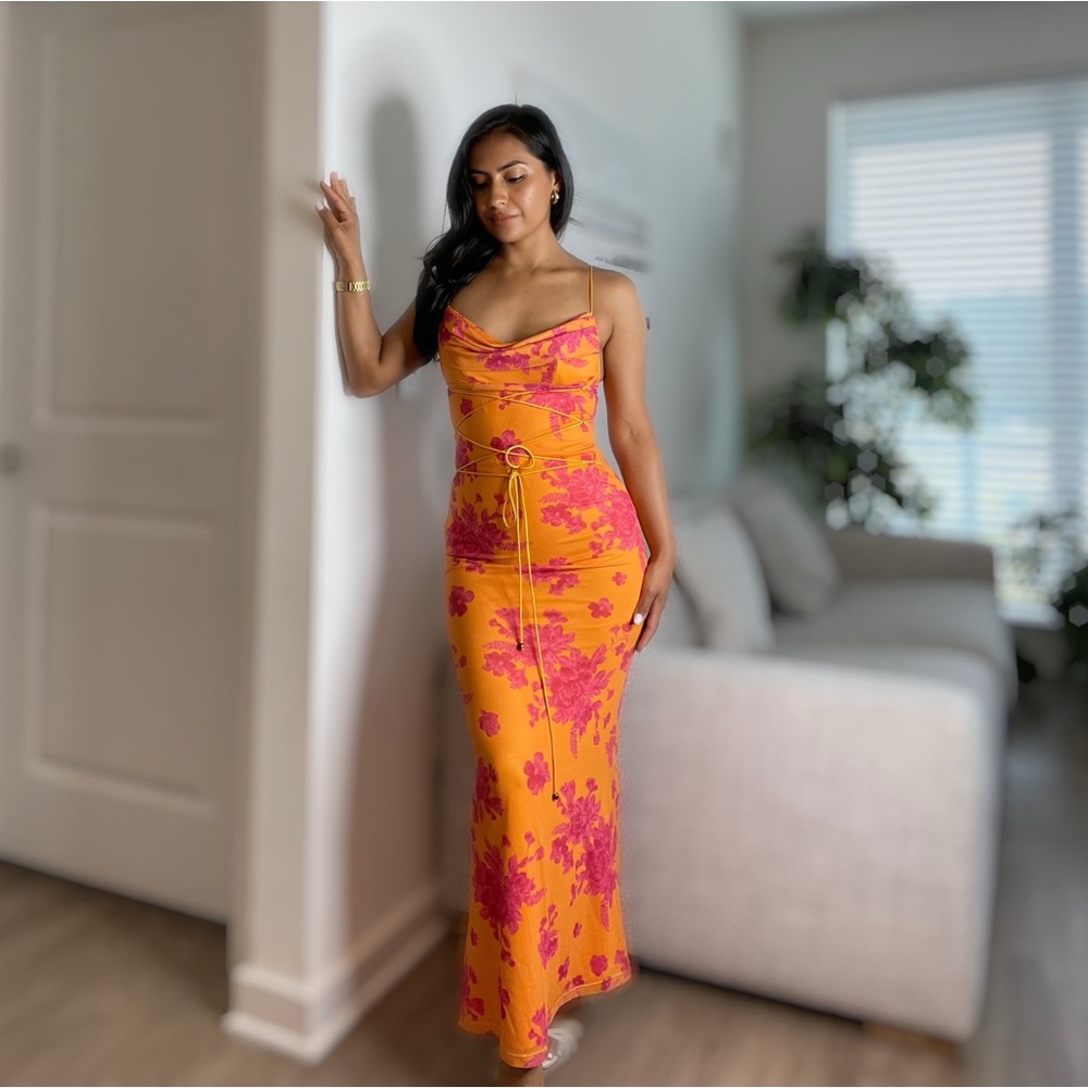 Orange/Pink beautiful  Dress